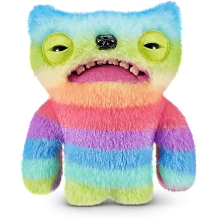 Fuggler Fart Face 9-inch Assortment Series 1 (Wide Eyed Weirdo ?C Multi) by ZURU. Funny Ugly Monster Plush Toy - Image 2