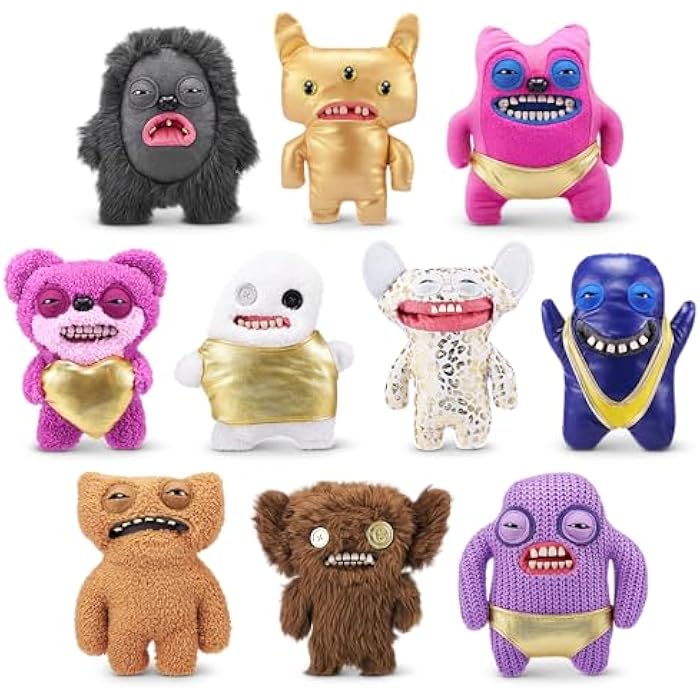Fuggler Gold Fuggs by ZURU Funny Ugly Monster. Plush. Collectible. Toy (Grumpy Grumps - Eyes) - Image 4